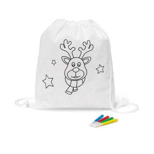 Saco Mochila para Colorir GLENCOE com Marcadores