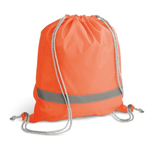 RULES Saco Mochila em Poliéster 210D com Cordões e Elementos Refletores