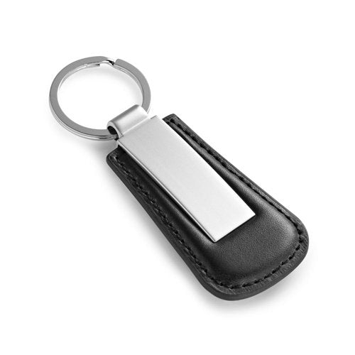 Porta-chaves em metal e PU com caixa premium