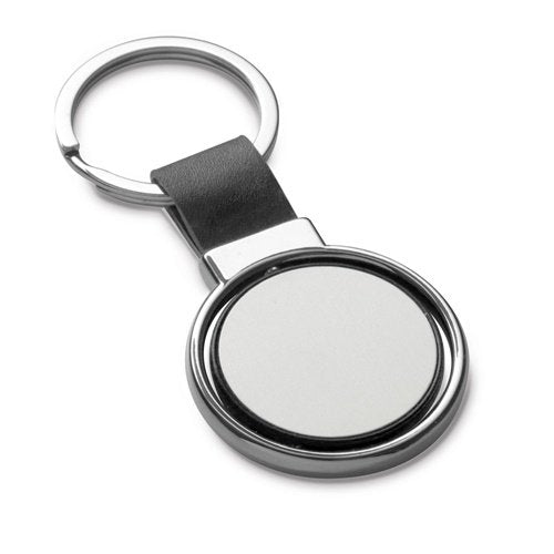 ALBRIGHT Porta-chaves em metal e PU com personalização doming