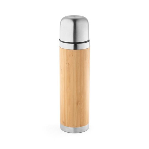 Garrafa Térmica CEYLON em Bambu e Aço Inoxidável 450 mL