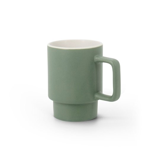 Caneca de cerâmica mate KUERTEN 330 mL com caixa kraft