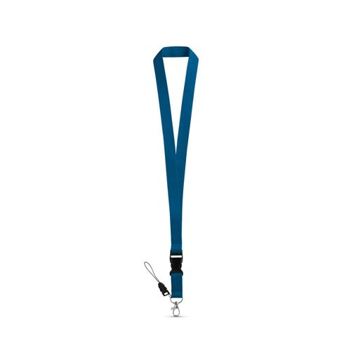 Lanyard Anquetil em Poliéster com Mosquetão Metálico e Fivela Amovível