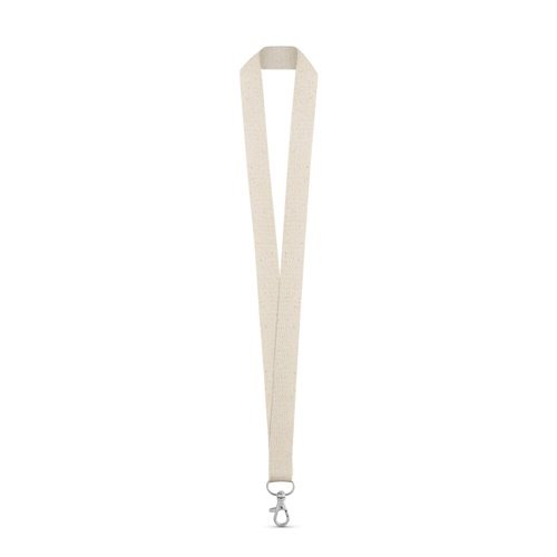Lanyard Heathrow em Algodão 100% com Mosquetão Metálico