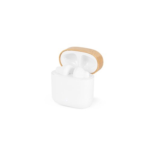 Auriculares sem fios COBAIN com autonomia de 5h em ABS reciclado e bambu