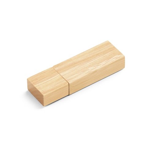 Pen Drive USB em Bambu VENTER 8GB com Tampa Protetora