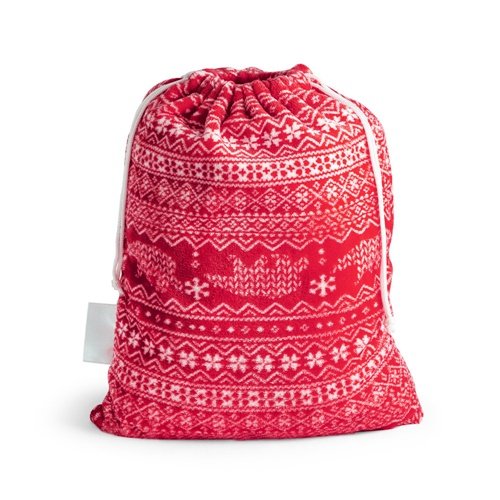 Manta polar Laponia com saco natalício e etiqueta personalizável