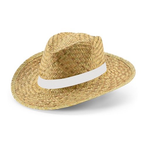 JEAN RIB. Chapéu de palha natural com fita sublimada personalizada