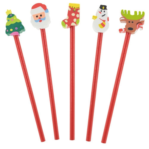 Lápis Natalícios Pack 5 Unidades