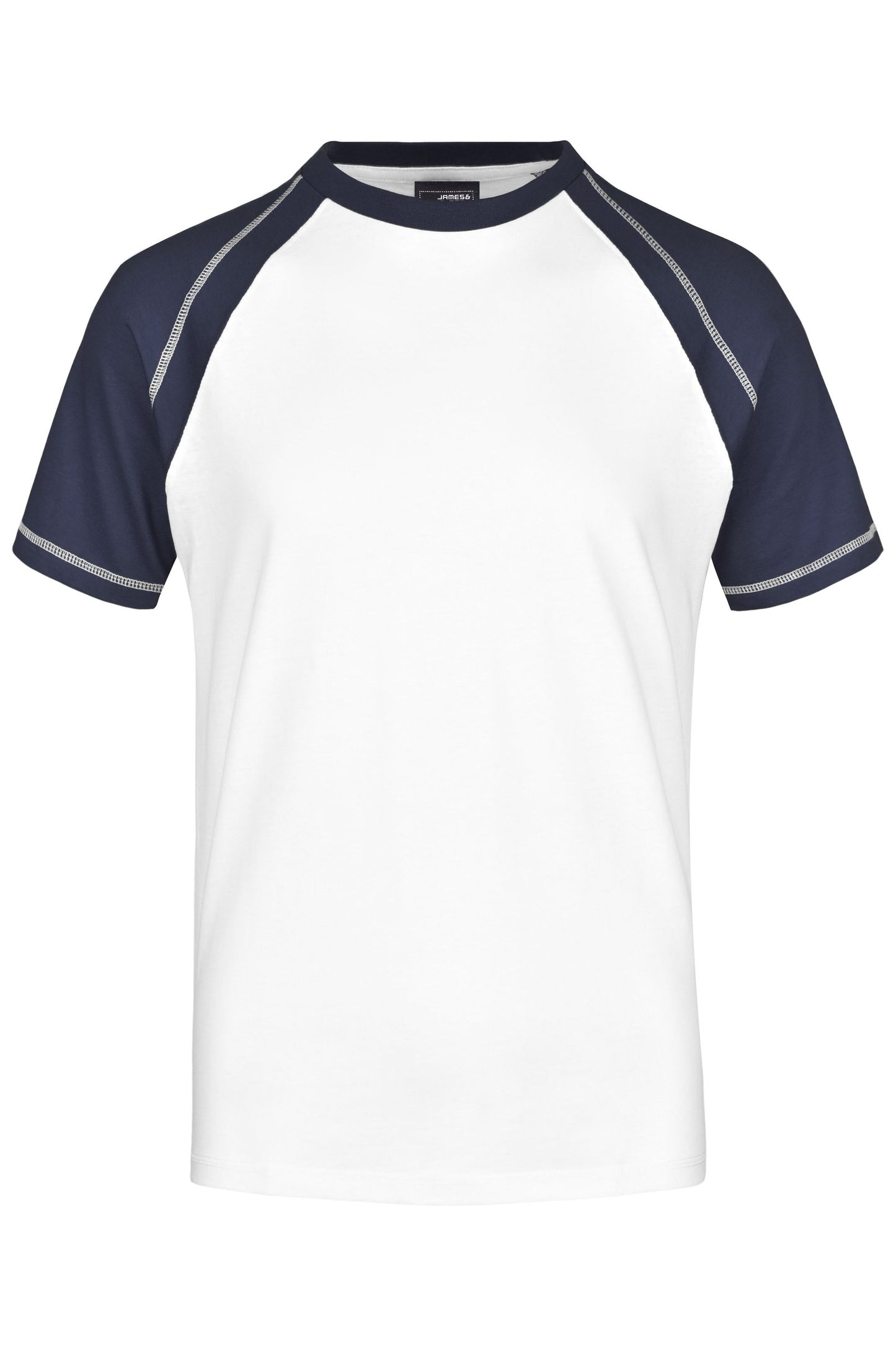 T-shirt Raglan Bicolor Masculina Confortável