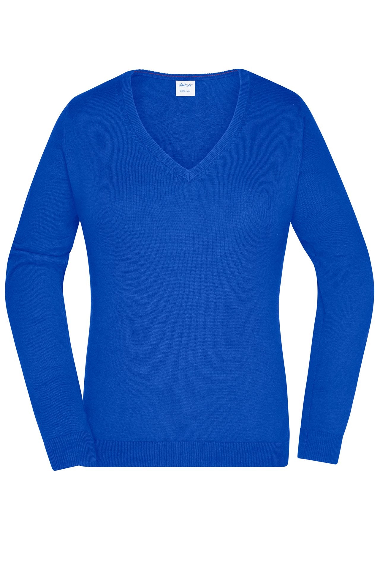 Pullover Senhora Decote V em Algodão Clássico
