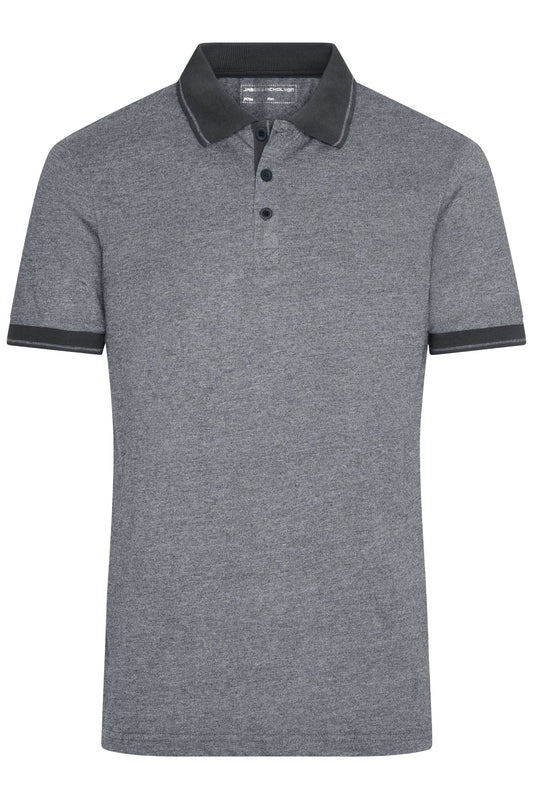 Polo Mesclado Masculino com Detalhes Modernos
