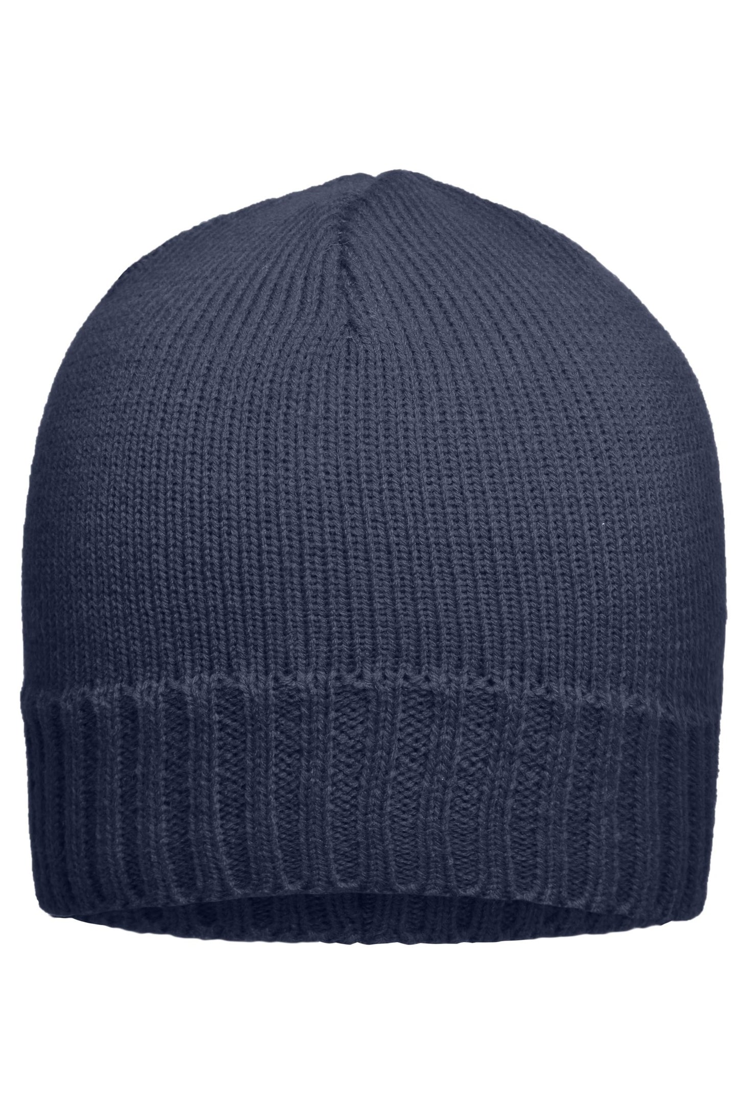 Gorro Ajustado com Borda Canelada em Malha