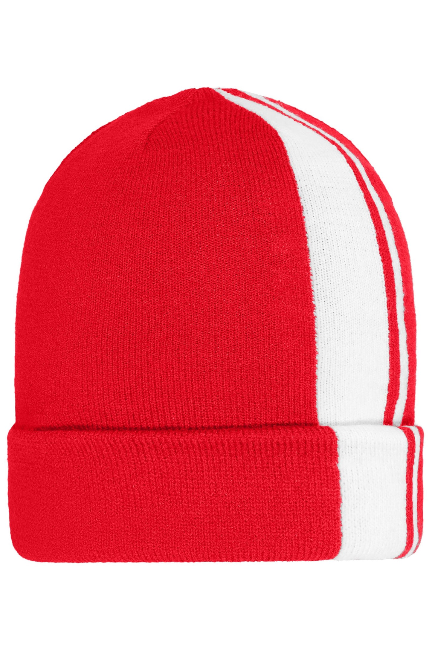 Gorro de Malha Inverno com Risca Contrastante