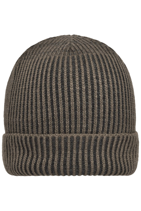 Gorro Canelado com Aba para Personalizar