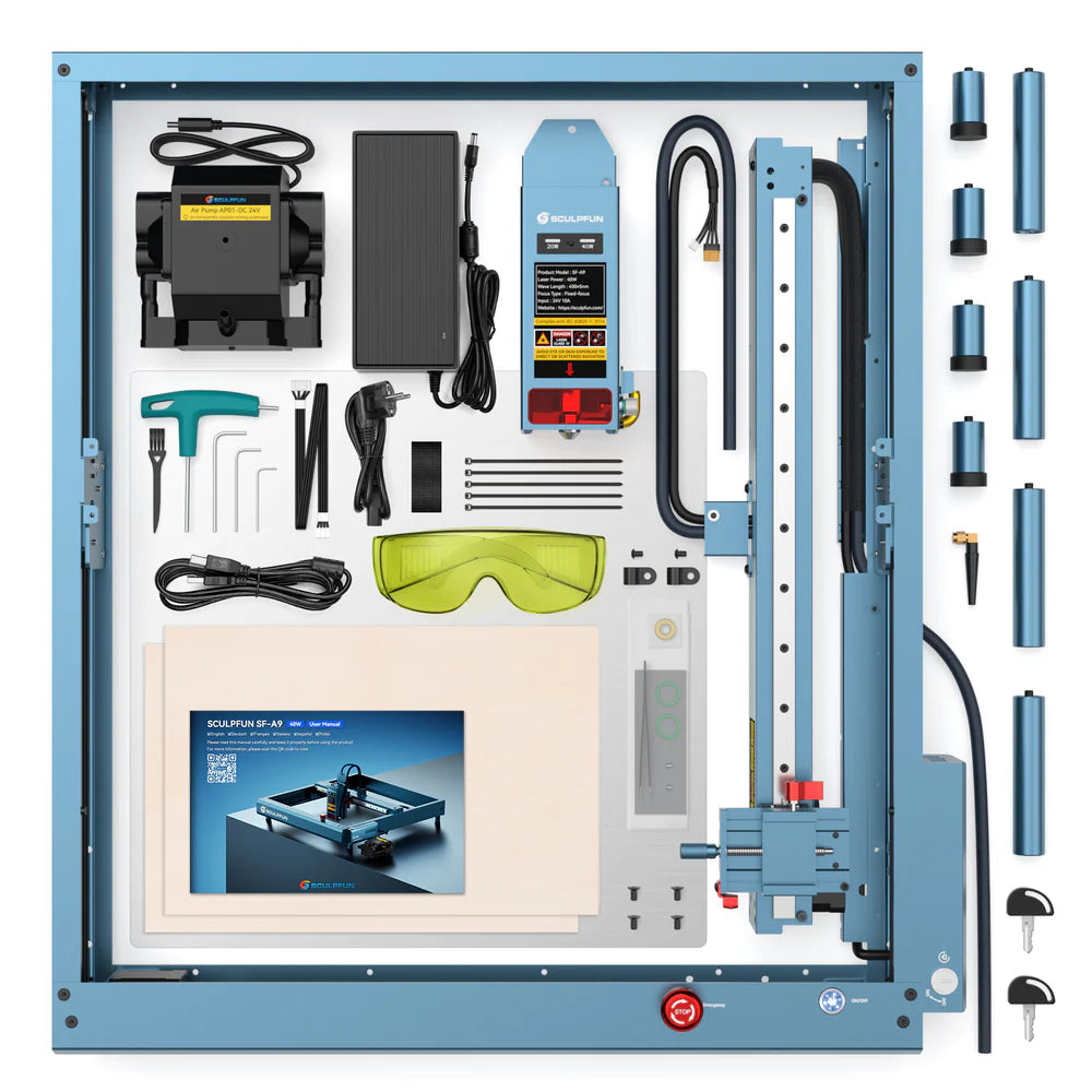 Sculpfun SF-A9 - 40W Laser Engraver And Cutting Machine