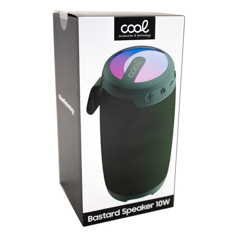 Alto-falante Música Universal Bluetooth COOL Bastard 10W Verde