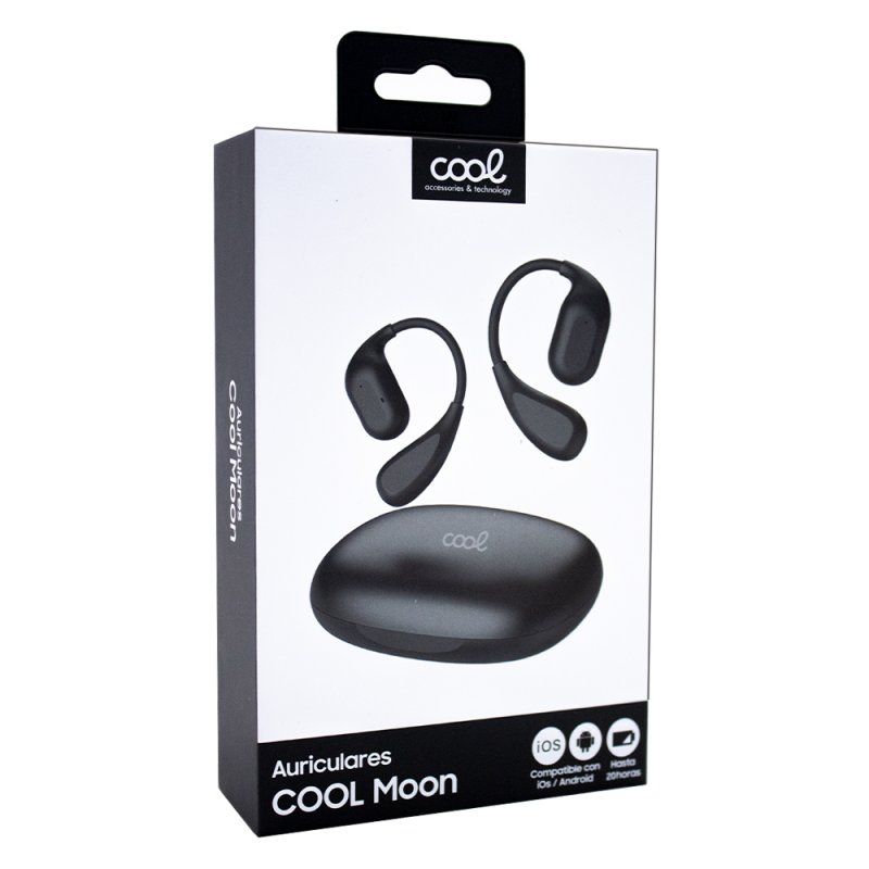 Auscultadores Estéreo Bluetooth COOL Moon Preto
