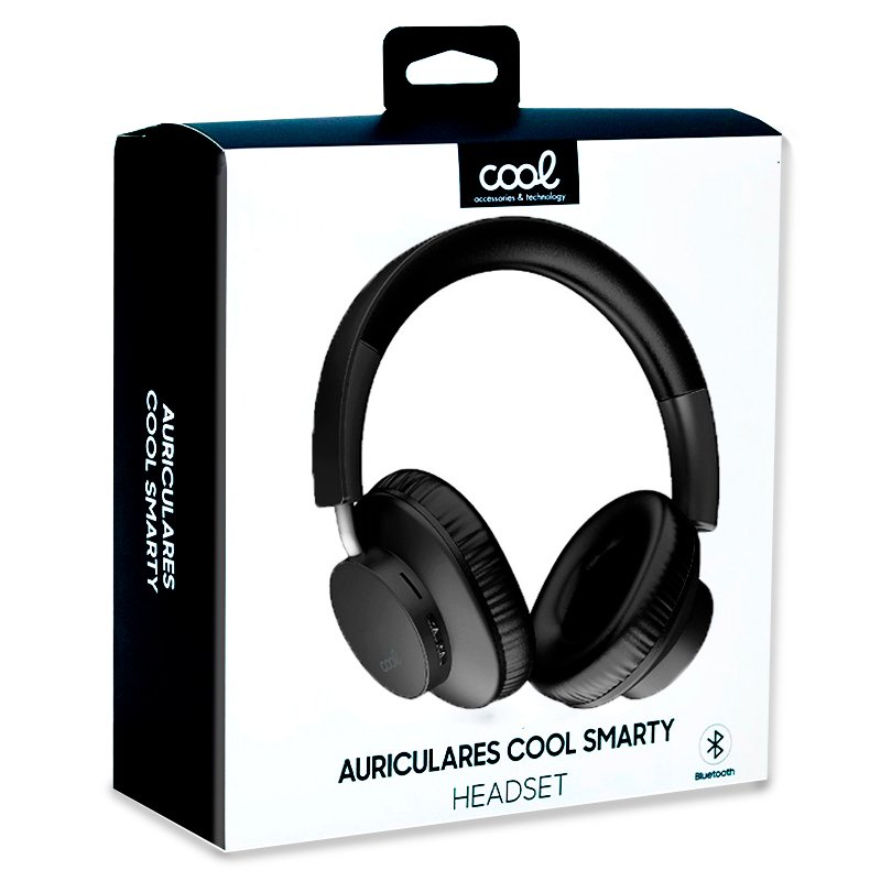 Auscultadores estéreo Bluetooth COOL Smarty Preto