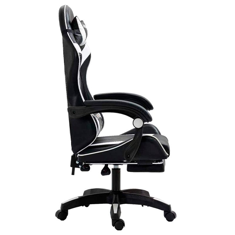 Cadeira Gaming Premium COOL Rest Preto-Branco (Apoio pes)