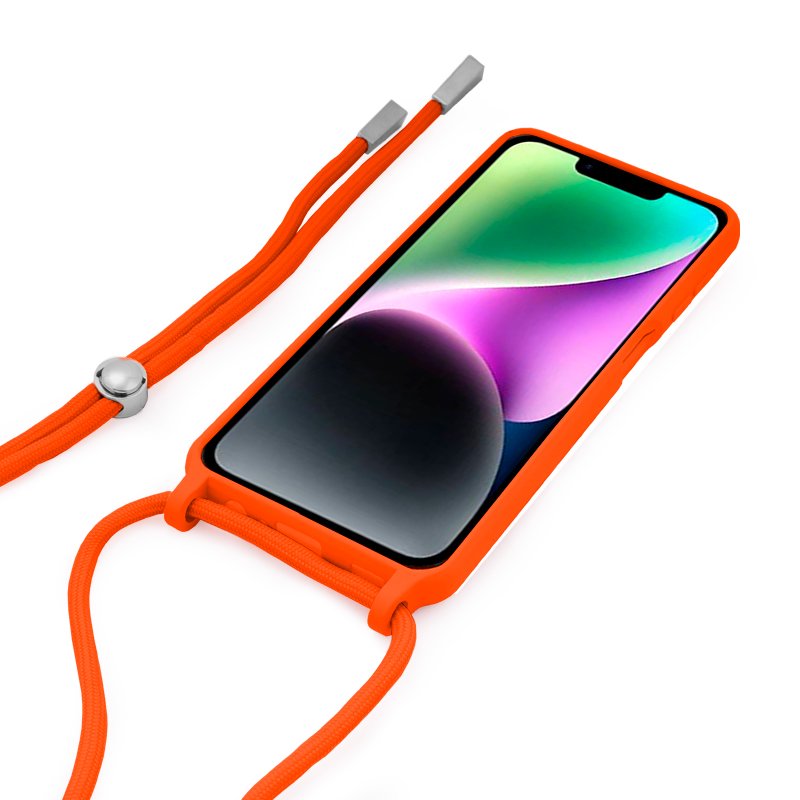 Capa COOL para iPhone 14 Cordão Salmão