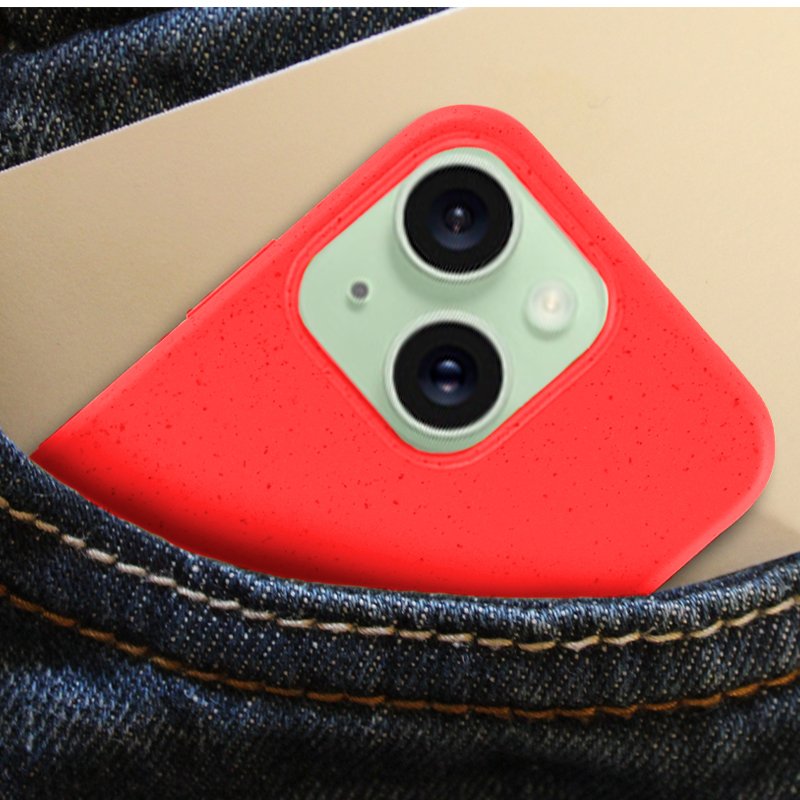 Capa COOL para iPhone 15 Plus Eco Biodegradável Vermelho