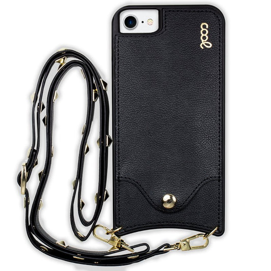 Capa COOL para iPhone 7 / 8 / SE (2020) / SE (2022) Correia Pop-Rock Preto