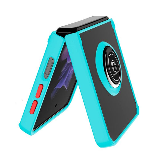 Capa COOL para Samsung F926 Galaxy Z Flip 3 Hard Ring Azul Céu
