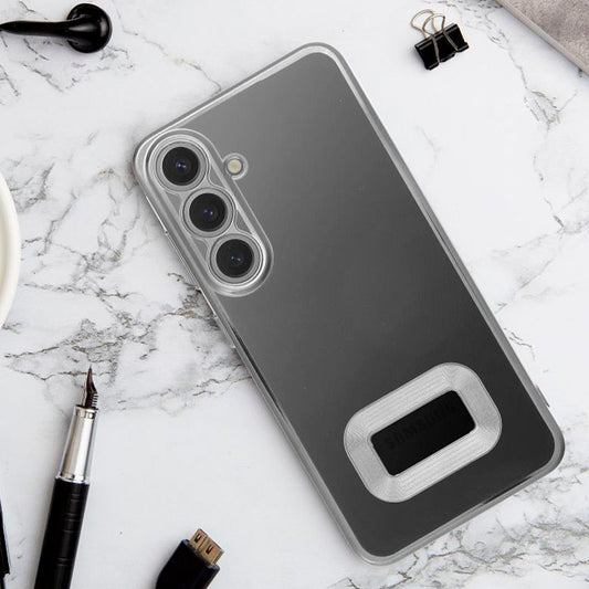 Capa COOL para Xiaomi Redmi 13C / 13C 5G / Poco C65 Borde Metálico (Prata)