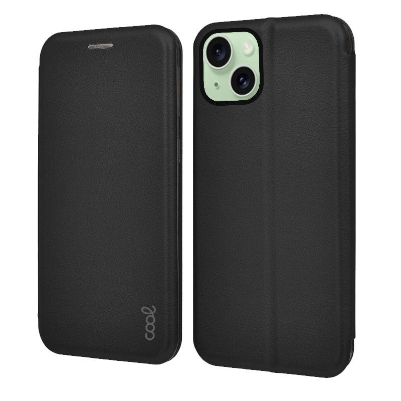 Capa Flip Cover COOL para iPhone 15 Plus Elegance Preto