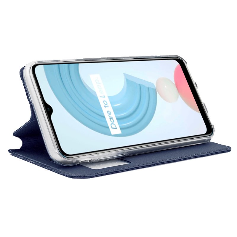 Capa Flip Cover COOL para Realme C21 Azul