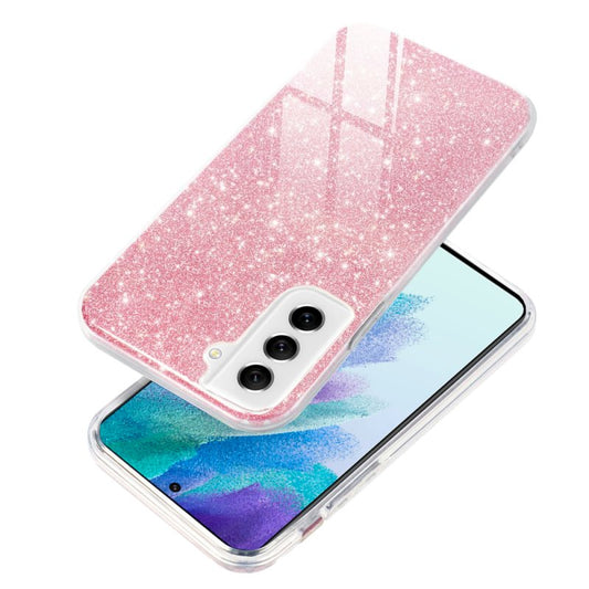 Capa COOL para Samsung G990B Galaxy S21 FE Glitter Rosa