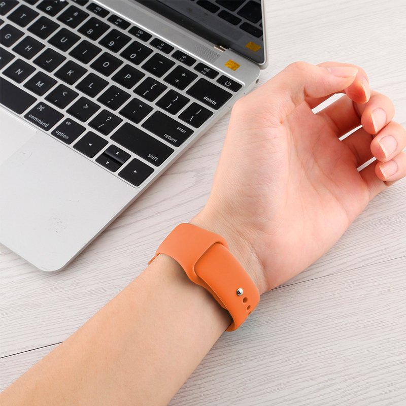 Correia COOL para Apple Watch Series 1 / 2 / 3 / 4 / 5 / 6 / 7 / 8 / 9 / SE (42 / 44 / 45 mm) Borracha coral