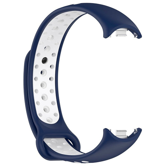 Correia COOL para Xiaomi Smart Band Band 8 / 9 / 10 Sport Marinho-Branco