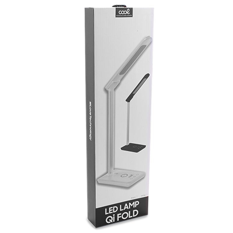 Lâmpada LED + Base de carregamento sem fio Qi COOL Fold Branco