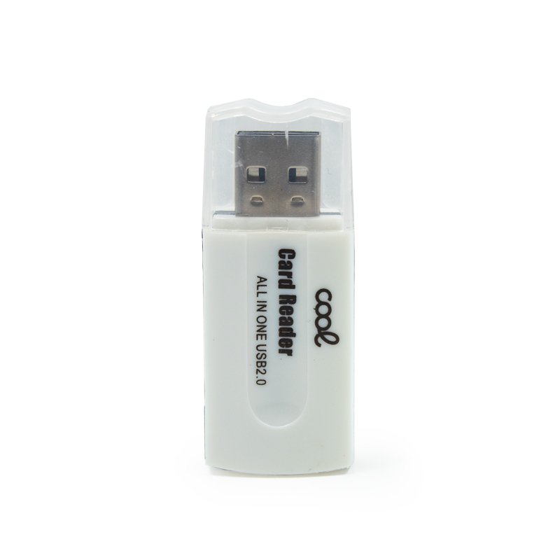 Leitor USB de cartão de memória universal COOL (tudo em um) Branco