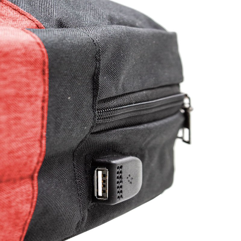 Mochila para laptop 15"-16" COOL Portland Preto-Vermelho