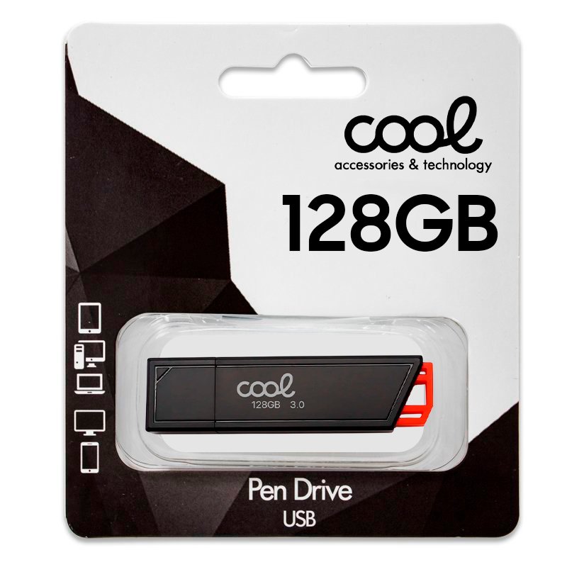 Pen Drive USB x128 GB 3.0 COOL Lancer Vermelho
