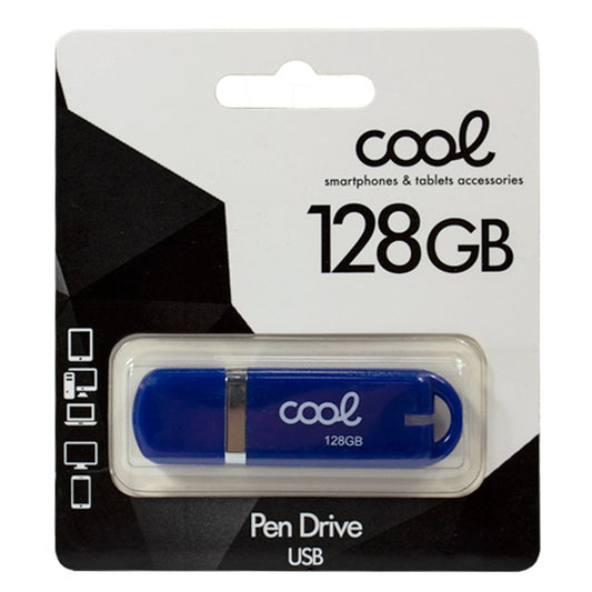 Pen drive x USB 128 GB 2.0 COOL Cover Azul