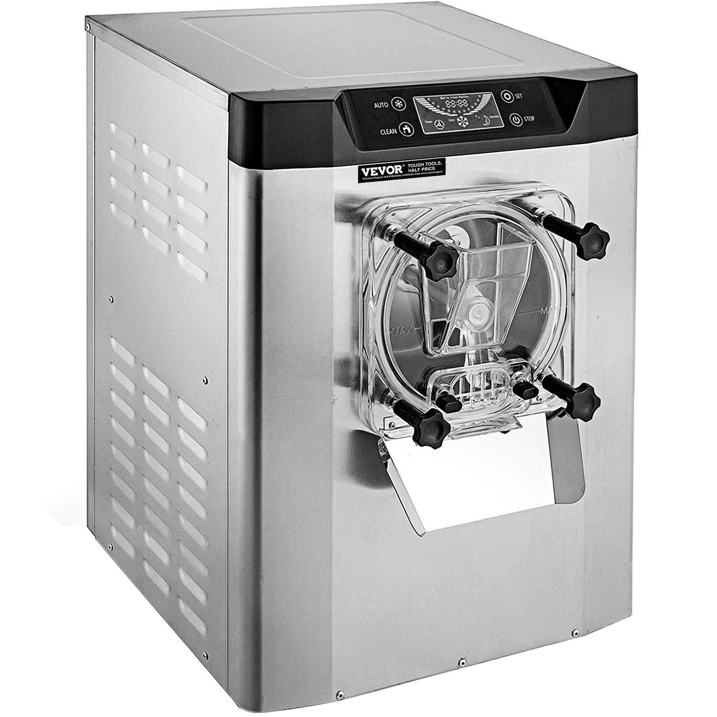 Máquina Comercial de Gelado Duro 16-20L/h Aço Inox