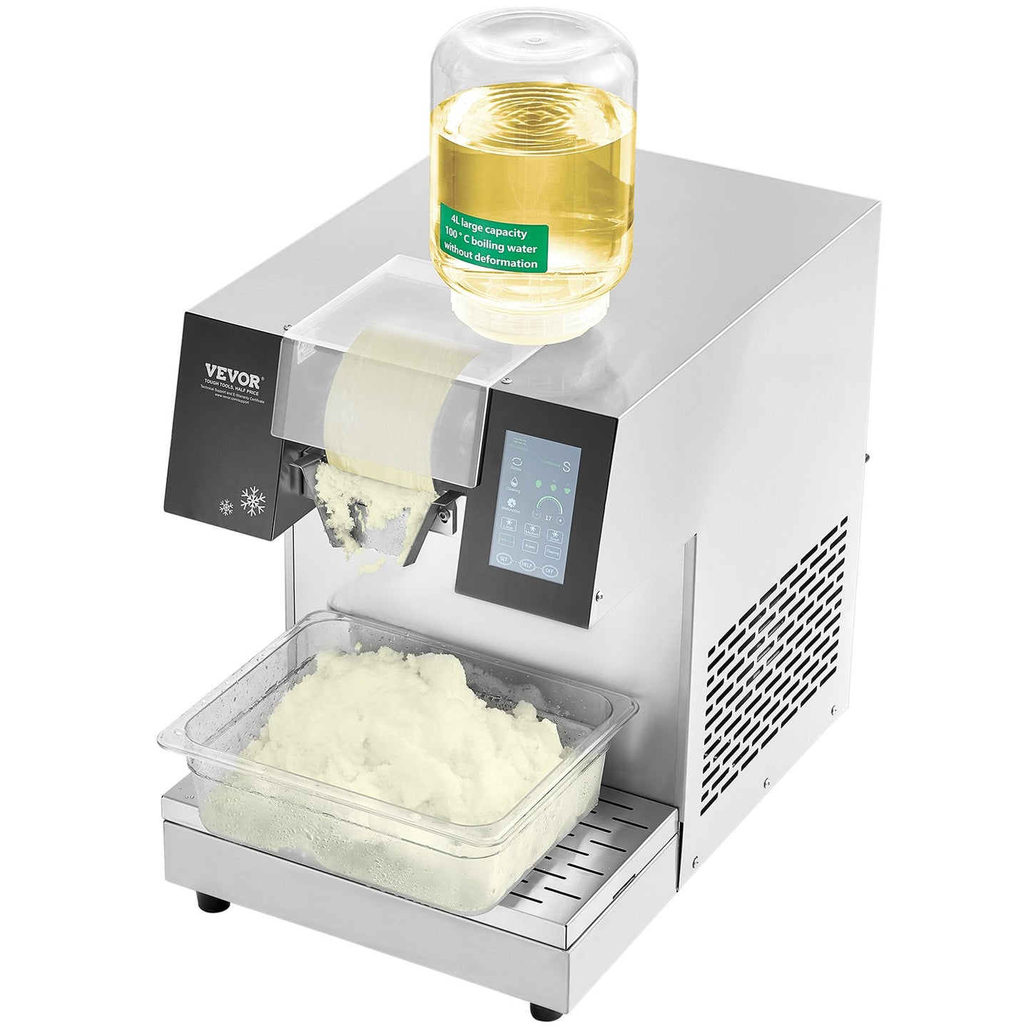 Máquina de Gelo Floco de Neve Comercial 507L/24H VEVOR
