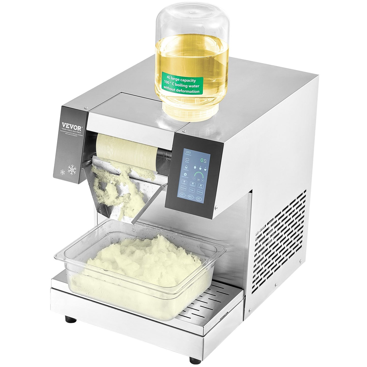 Máquina de Gelo Floco de Neve Comercial VEVOR 573L/24H