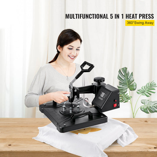 Máquina de Transferência Térmica 5 em 1 VEVOR 380x300mm