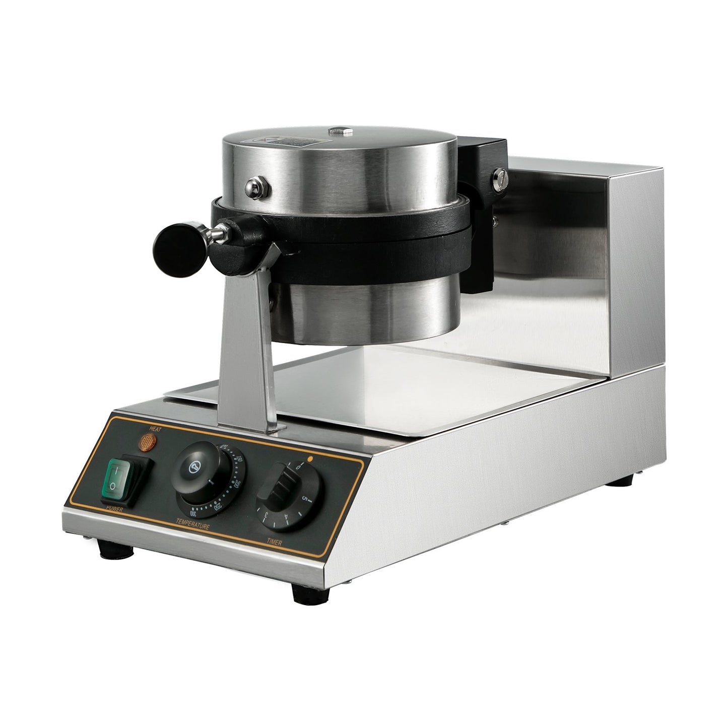Máquina de Waffles Elétrica Rotativa Profissional Vevor