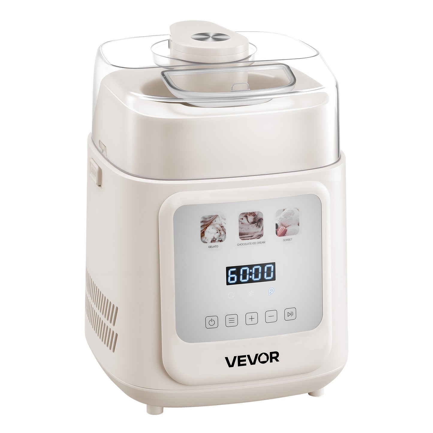 Máquina de Gelados Automática VEVOR 1L com Compressor