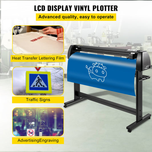 Plotter de Vinil VEVOR 1350 mm com Software Incluído