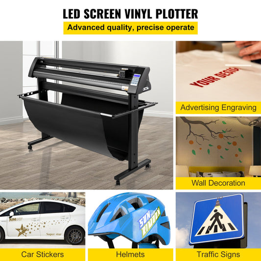 Plotter de Vinil VEVOR 1350mm com Ecrã LED e Olho Óptico