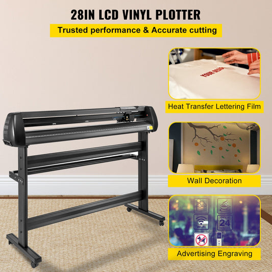 Cortadora de Vinil VEVOR 1350 mm com Suporte Ajustável