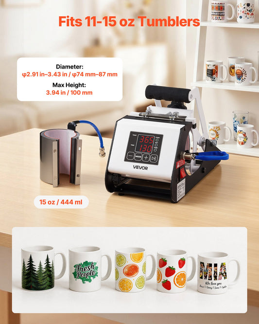 Máquina de Sublimação para Canecas 11-15 oz VEVOR