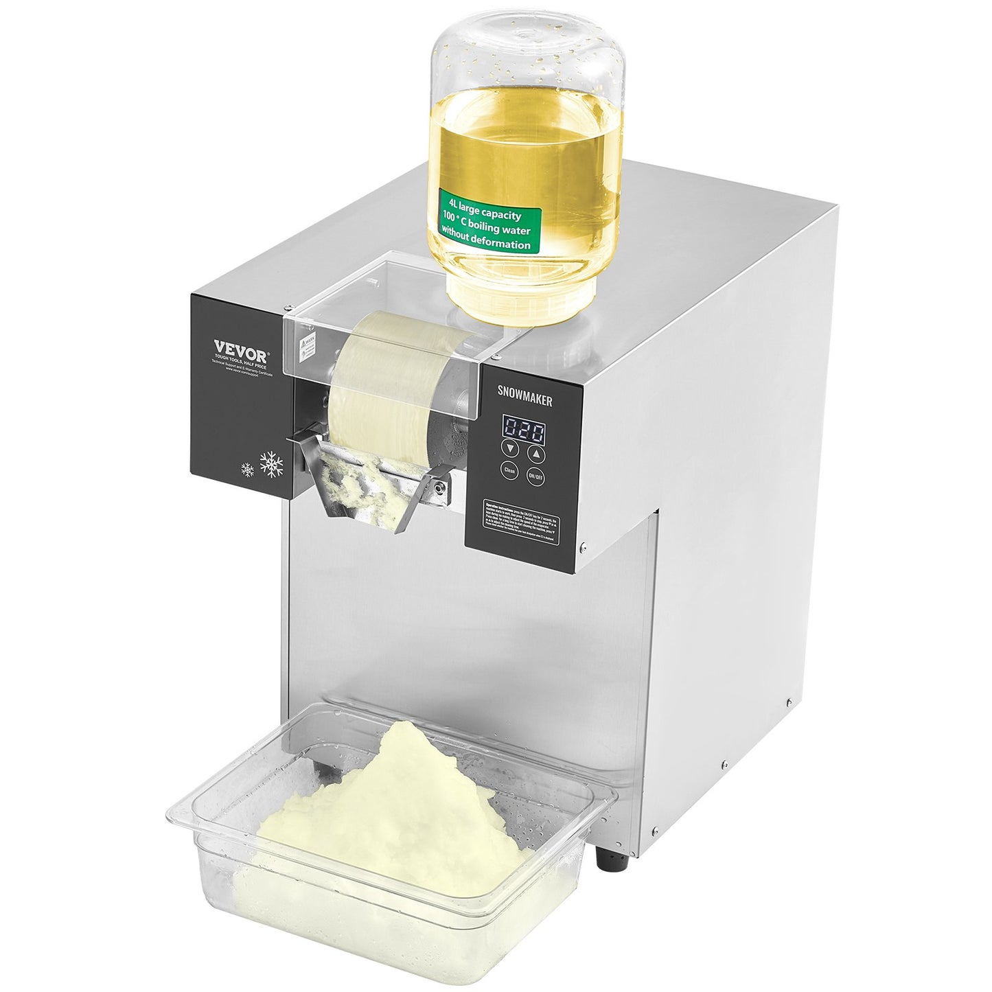 Máquina de Gelo Floco de Neve Comercial 385L/24H VEVOR